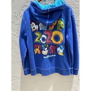 Walt Disney World Park 2020 Hoodie Full ZIP Blue Size L Unisex